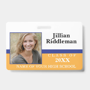 Blue and Gold Photo Event Badge