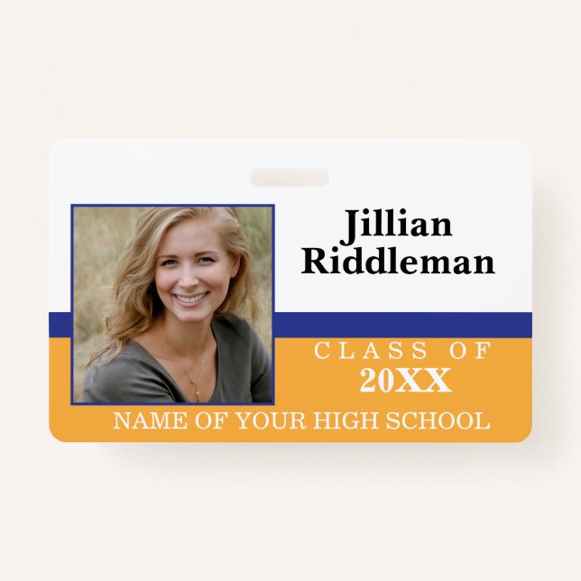 Blue and Gold Photo Event   Badge (Front)