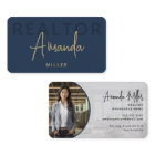 Blue and Gold Realtor Broker Real Estate Agent