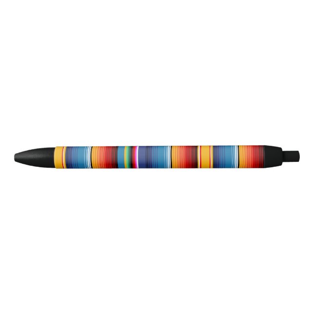 Blue and gold Serape Pattern Pen (Front)