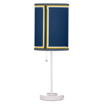 Blue and Gold Shaded Lamp
