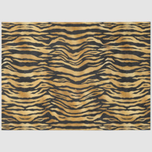 Blue and Gold Tiger Series Design 4 Tissue Paper