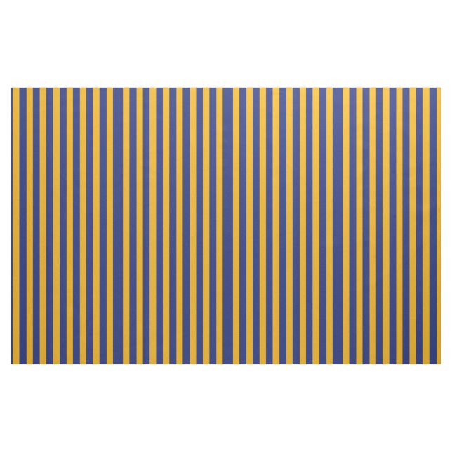 Blue and Gold Vertically-Striped Fabric (Fat Quarter)