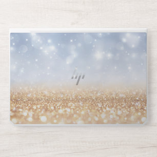 Blue and golden glittered  HP EliteBook 1050 G1 Laptop Skin