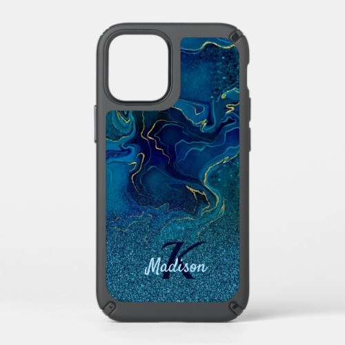 Blue and golden sensual design speck iPhone 12 mini case