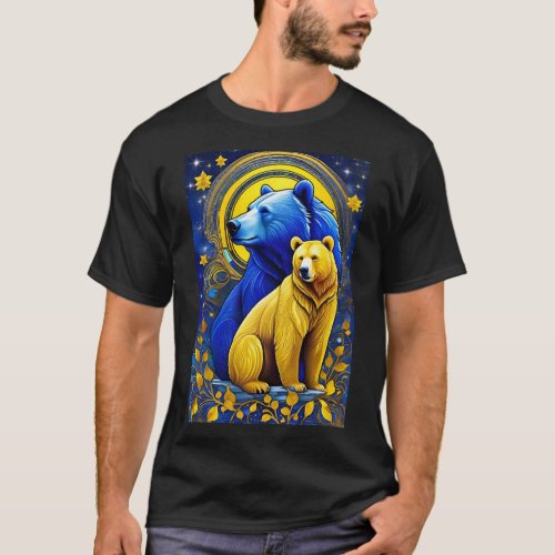 Blue and Goldie Bears T_Shirt