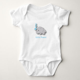 Blue and Gray Baby Elephant - Little Peanut Baby Bodysuit