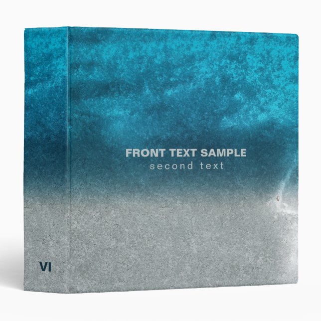 Blue And Gray Background  3 Ring Binder (Front/Spine)
