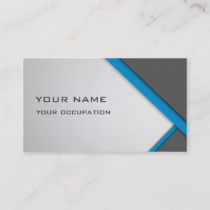 Blue And Gray Business Card
