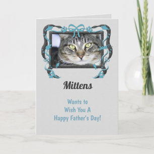 Blue and Gray From the Cat Father's Day Card