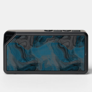 Blue and Gray Marble Abstract Bluetooth Speaker