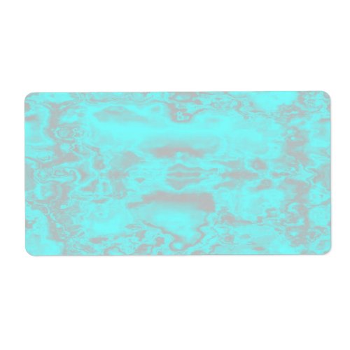 Blue and gray marble label