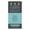 Blue and Gray Merry and Bright Stars Photo