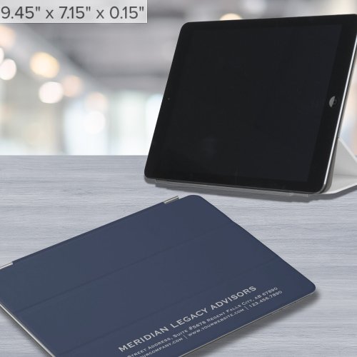 Blue and Gray Simple Typographic iPad Air Cover