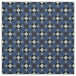 Blue and gray tile Upholstery Fabric