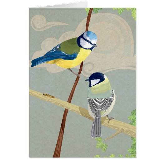 Blue and Great tit Cards (Front)
