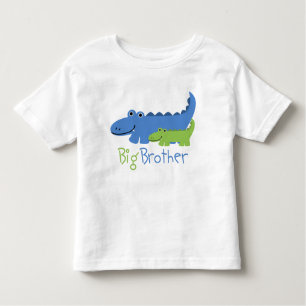 Blue and Green Alligator Big Brother Toddler T-shirt