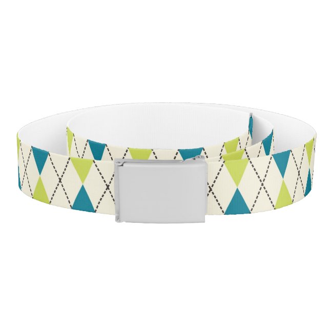 Blue And Green Argyle Belt (Coil)