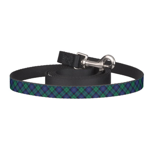 Blue and Green Armstrong Clan Scottish Plaid Pet Leash (Hook)