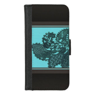 Blue And Green Bohemian Paisley iPhone 8/7 Wallet Case