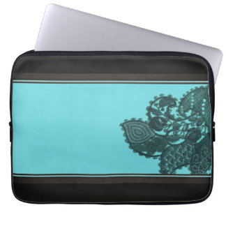 Blue And Green Bohemian Paisley Laptop Sleeve