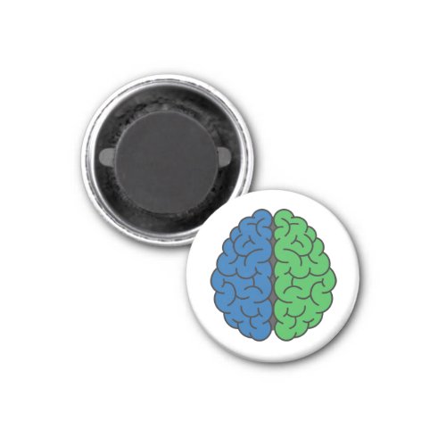 Blue and Green Brain  Intracranial Hypertension Magnet