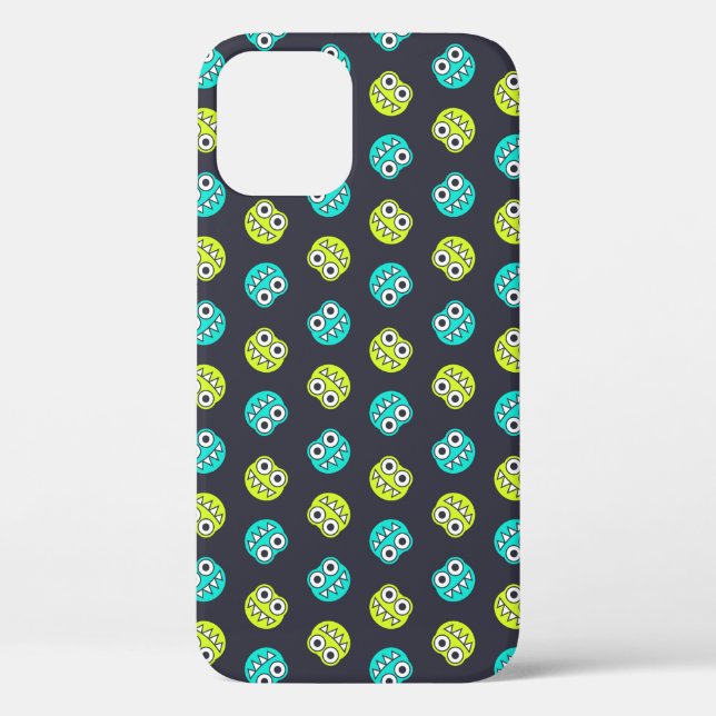 Blue And Green Bugs Pattern Case-Mate iPhone Case (Back)