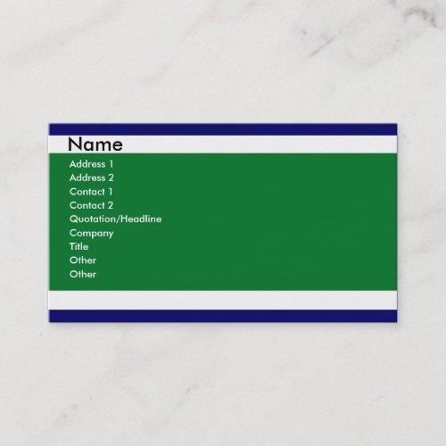 Blue and Green Business Cards