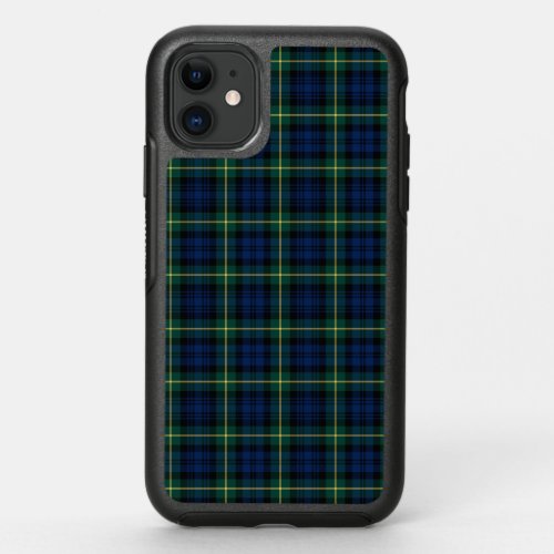 Blue and Green Clan Gordon Scottish Plaid OtterBox Symmetry iPhone 11 Case