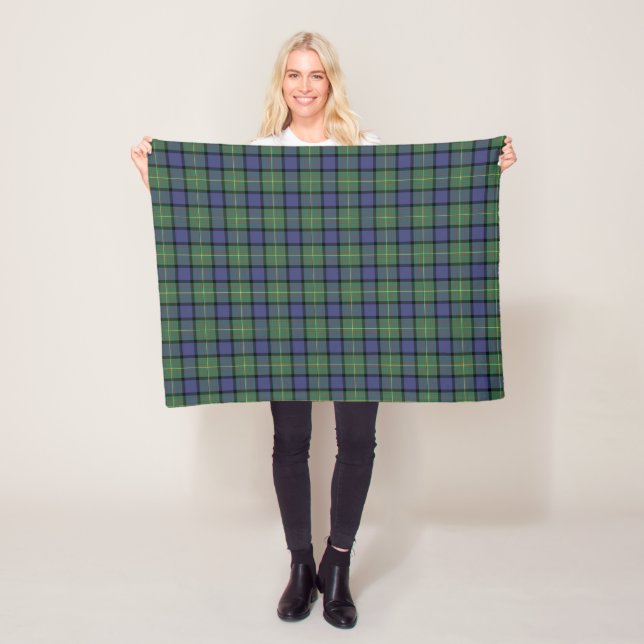26センチ　2枚　緑青　ANTA Scotland タータンチェック 皿 Blue and Green Clan Muir and Moore Scottish Tartan Fleece Blanket