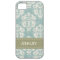 Blue and Green Damask