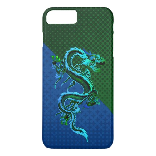 Blue and Green Dragon iPhone 7 Plus Case