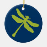 Blue And Green Dragonfly Ceramic Ornament at Zazzle
