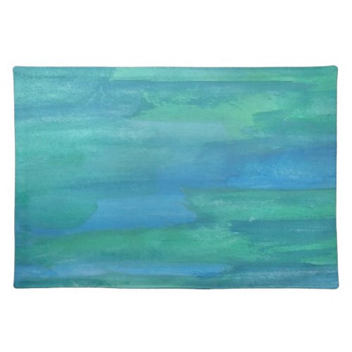 Blue and Green Earth Tones  Cloth Placemat
