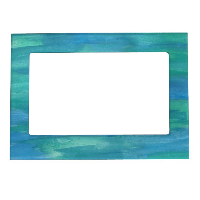 Blue and Green Earth Tones  Magnetic Frame (Front)