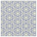 Blue and Green Floral Pattern Fabric