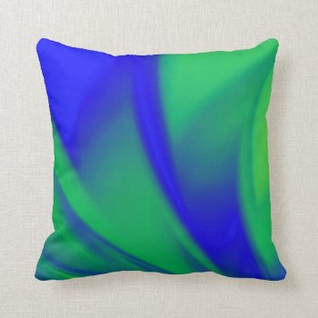 Blue and Green Flush Pillow
