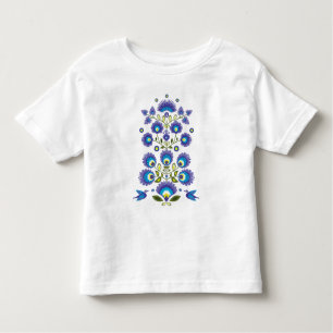 Blue and green Folk Toddler T-shirt