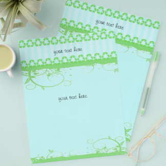 Blue and Green Funky Design Flyer