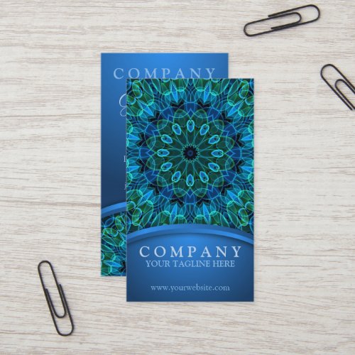 Blue and Green Gems Business Card