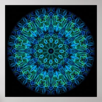 Blue And Green Gems Poster by WavingFlames at Zazzle