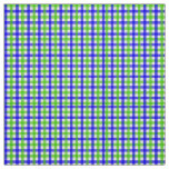 Blue And Green Gingham Fabric