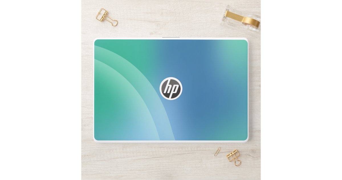 Blue and Green gradient G7 Notebook HP Laptop Skin | Zazzle