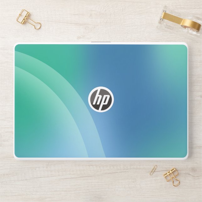 Blue and Green gradient G7 Notebook HP Laptop Skin (Desk)
