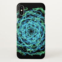 Blue and Green Haze iPhone X Case