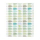 Blue And Green Hippo Blanket