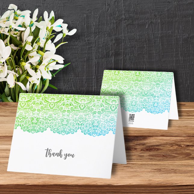 BLUE  AND GREEN LACE THANK YOU (Creator Uploaded)