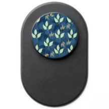 Blue and Green Leafy Pattern