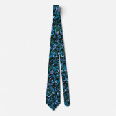 Blue and Green Octopus Tentacles Neck Tie (Front)