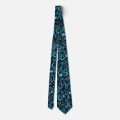 Blue and Green Octopus Tentacles Neck Tie (Back)